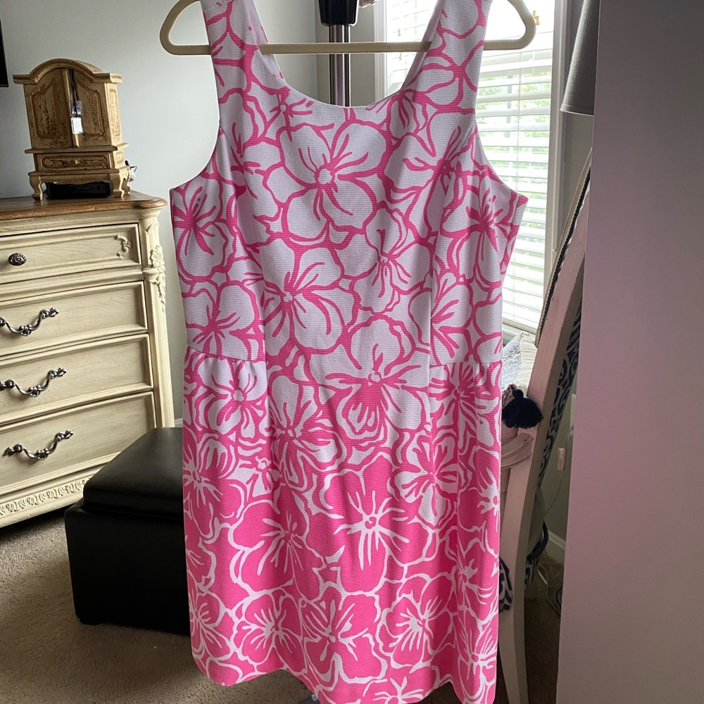 Lily Pulitzer pink and white dress